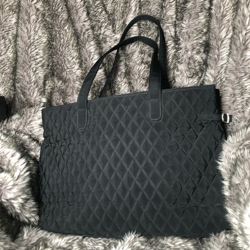 Vera Bradley Quilted Black Tote Bag